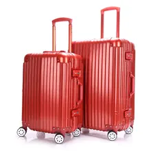 YISHIDUN 20 24 Inch Trolley Case TSA Lock Hook Up PC ABS Aluminum Frame Spinner Wheel