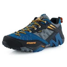 2017 Outdoor Man Hiking Hunting Shoes Climbing Cow Suede Shoes Sport Mountain Athletic Men Net Yarn Breathable Sneakers Shoes
