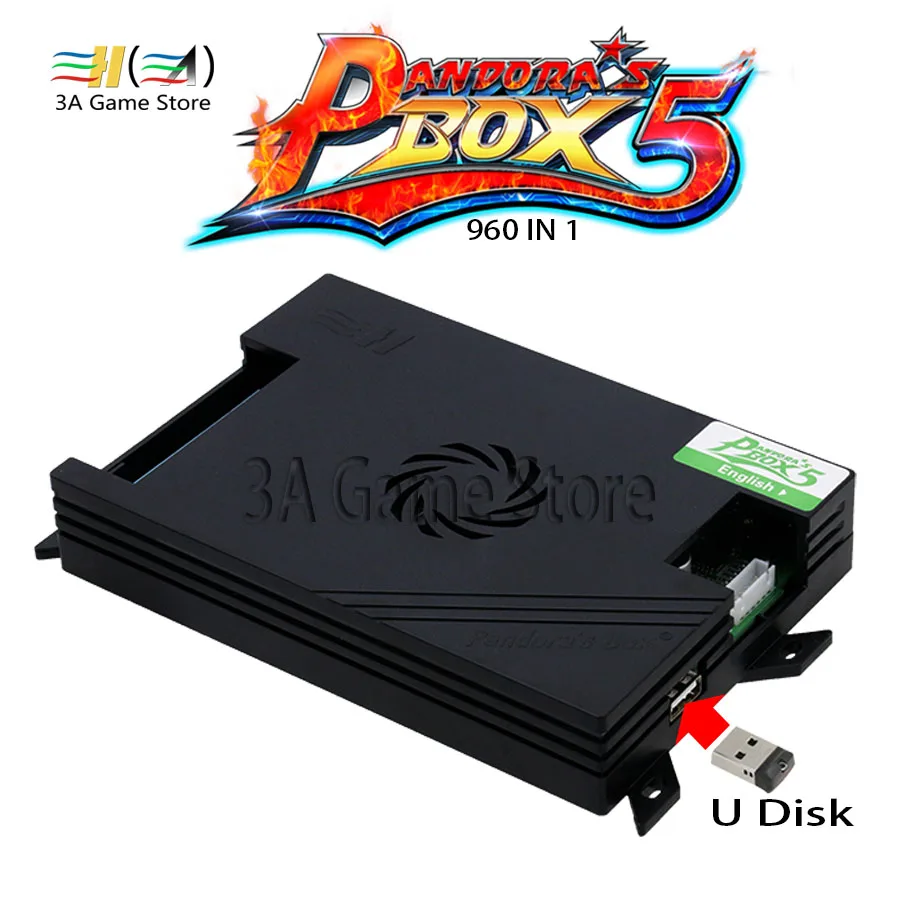 

Pandora Box 5 960 in 1 Family Version Game Motherboard USB VGA HDMI jack And Harness Power Adapter For Pandora's Box Console