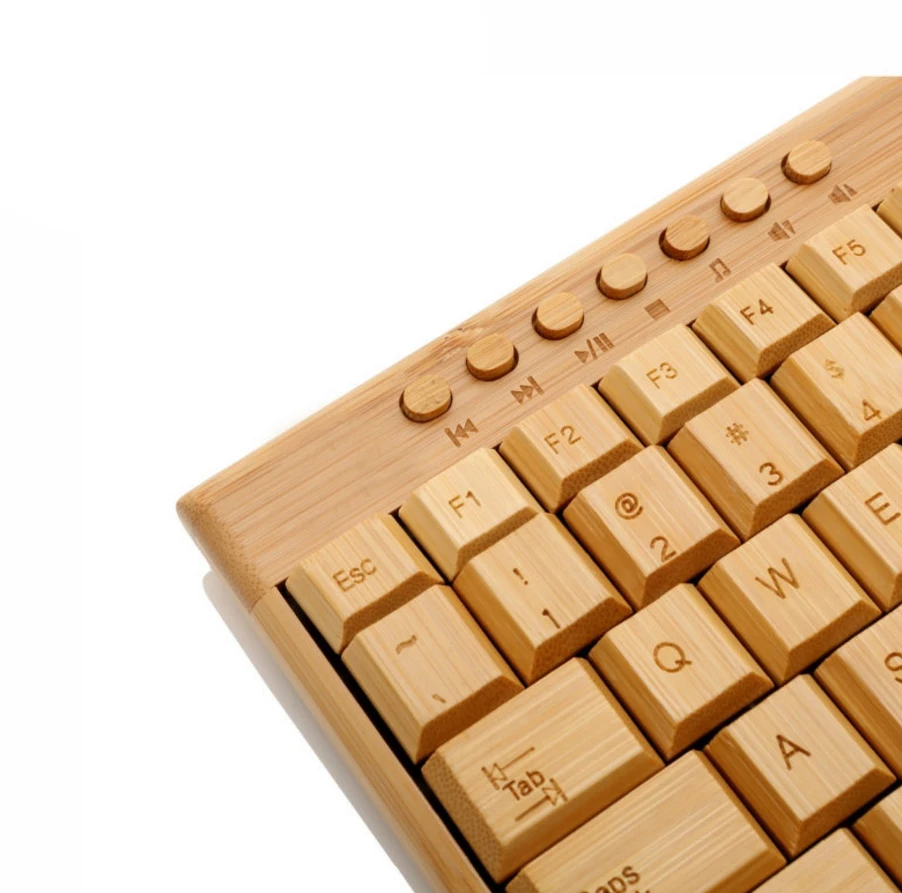 

New 100% Natural Bamboo Keyboard Stand Practical Base Holder for PC Computer Keyboard Gaming Keyboard Gamer Floating USB