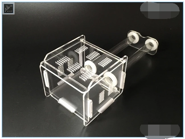 

2 Glass Tubes Ants Workshop Ant Nest Acrylic Farm Ecological Ants Castle City Insect Cages Students Scientific Class Device Toy