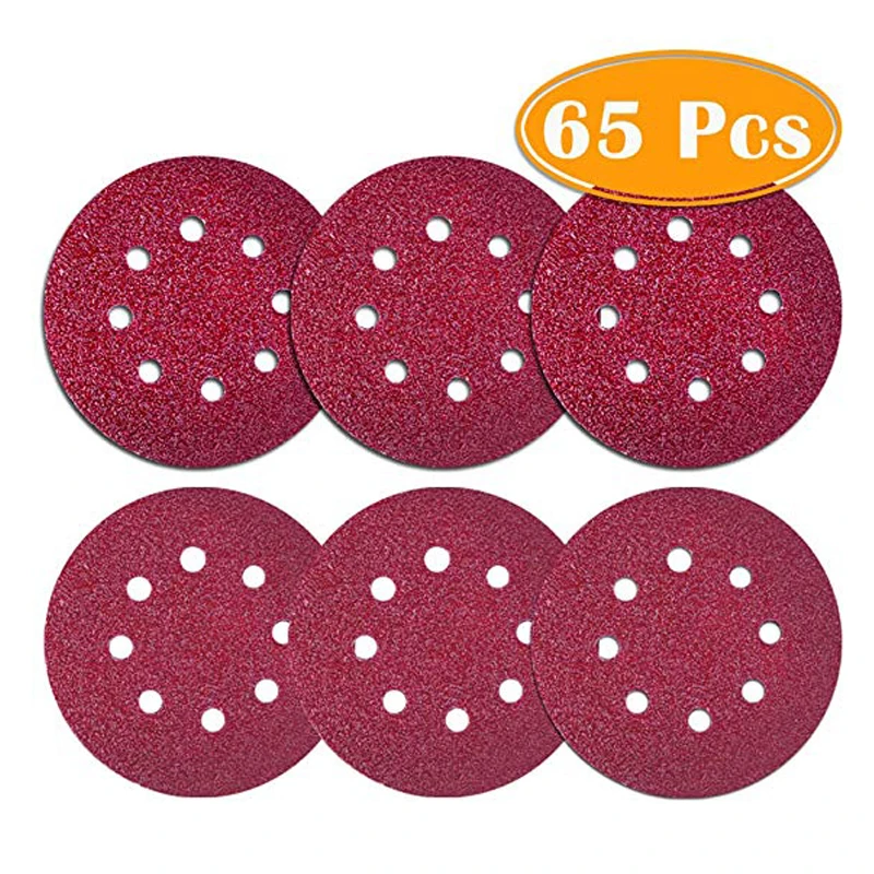 96pcs 5 Inches 8 Holes Hook and Loop Sanding Discs,Orbital Sander Sandpaper 40 60 80 120 180 240 320 400 800 Grits Adhesive Sandpaper for Random Orbital Sander STUHAD 96pcs 5 Inches 8 Holes Hook and Loop Sanding Discs,Orbital Sander Sandpaper 40 60 80 120 180 240 320 400 800 Grits Adhesive Sandpaper for Random Orbital Sander STUHAD