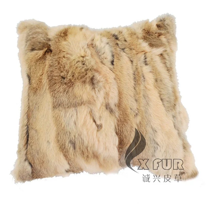 

Free Shipping CX-D-17C Genuine Rabbit Fur Patchwork Bed Cushion ~DROP SHIPPING