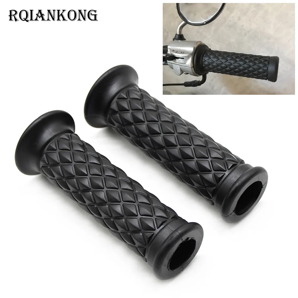 

7/8''22mm 25mm Retro Vintage Motorcycle Hand Grip Handlebar for Honda Triumph Royal Enfield Cafe Racer Bobber Clubman Custom