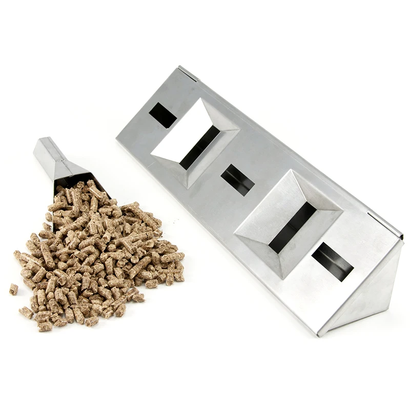 V shaped BBQ Gas Grill Smoker Box for Pellets Short Long Stainless