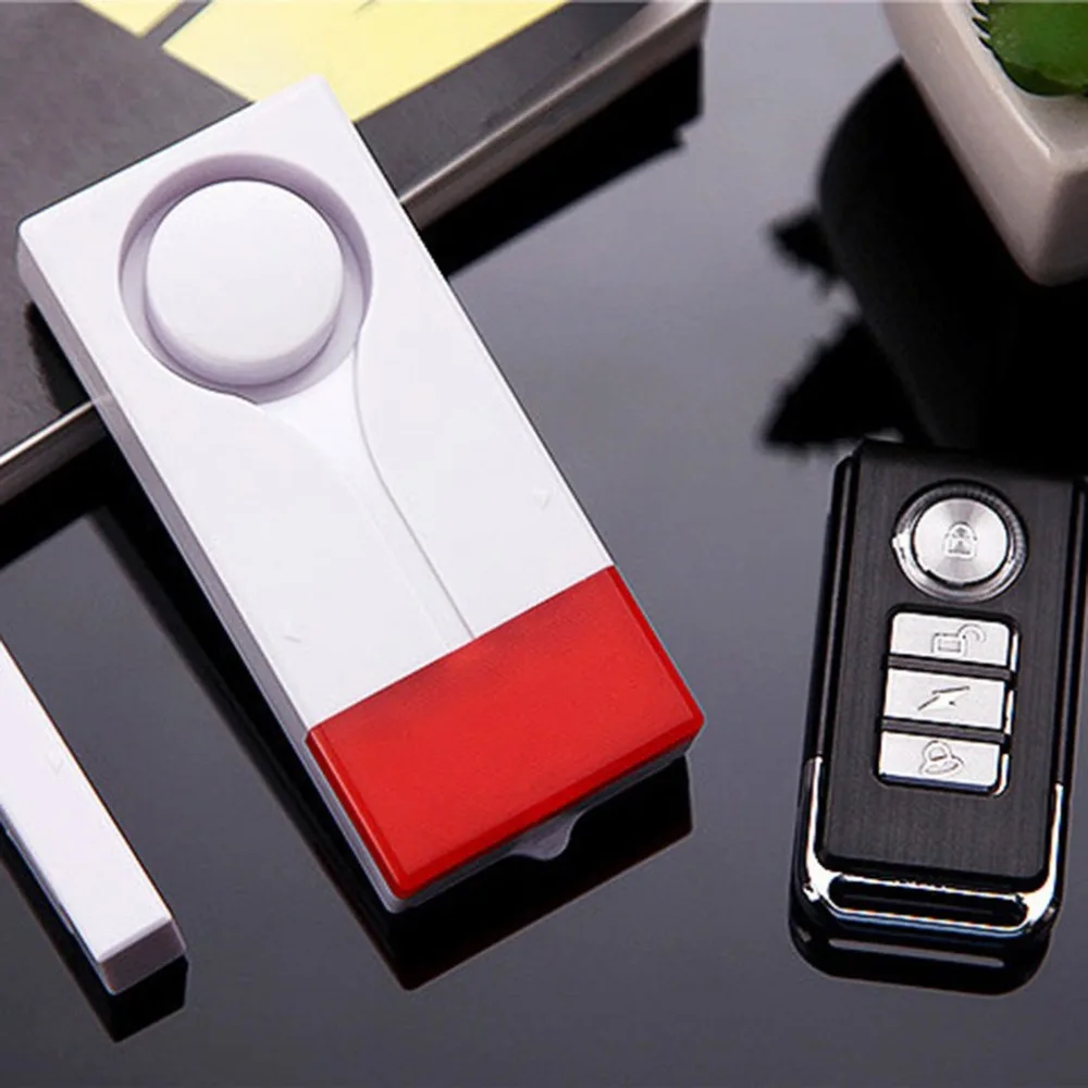 

KS-SF18C Magnetic Door Sound-light Alarm Remote Control Home Shop Indoor Security Sensor 108dB High Volume Window Monitor