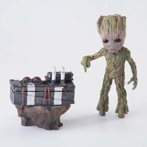 

Guardians of the Galaxy 2 Push Bomb Button Baby Groot Resin Figure Statue Toy