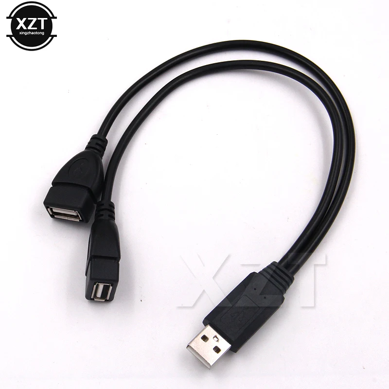 Высокое качество Y сплиттер USB зарядка удлинитель 2.0A 1 папа к 2 двойной Женский