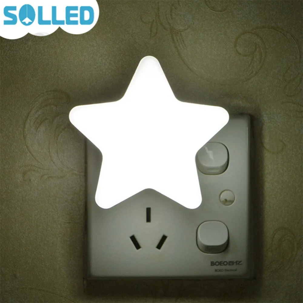 Ночник светодиодный USB 3 цвета для детей США/ЕС силиконовый светильник StarBaby лампа