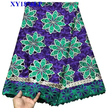 

100% Soft Cotton Voile Lace Swiss Lace Fabric 2018 Latest High Quality Swiss Voile Laces in Switzerland For Wedding Dress KRT001