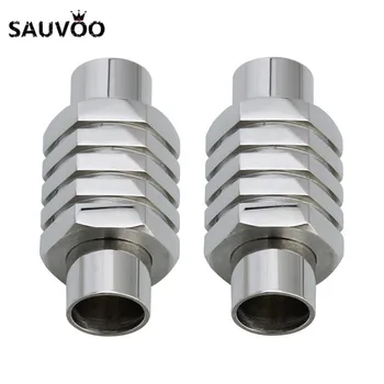 

SAUVOO 2Pcs/lot Hole Size 5mm 6mm Stainless Steel Screw Magnetic Clasps Leather Bracelets End Caps Connectors For Jewelry Making