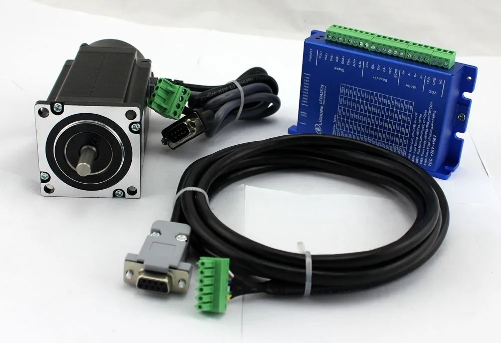 Горячая продажа 2 нм cnc шаговый двигатель драйвер комплект LCDA257S фазы замкнутый