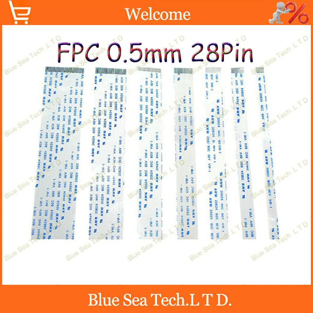 

Sample,5PCS FFC/FPC Flexible Flat Cable 0.5mm pitch 28 pin Isotropy A and Anisotropy B cable,welcome OEM Order