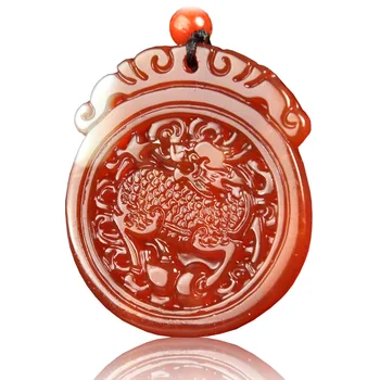 

Natural agate jade pendant