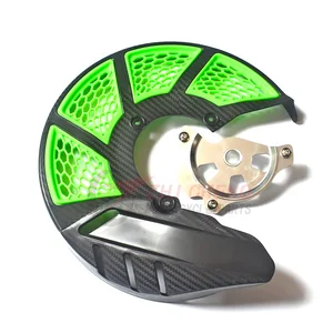 Image 5 - Cubierta protectora del disco del freno delantero de la motocicleta de la bici de la suciedad para Kawasaki KLX125 2010 2016 KLX150S 2009 2013 KLX250 2008 2016
