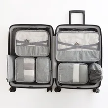 Organizador de mala koffer 7 pçs/set, embalagem de alta qualidade para roupas