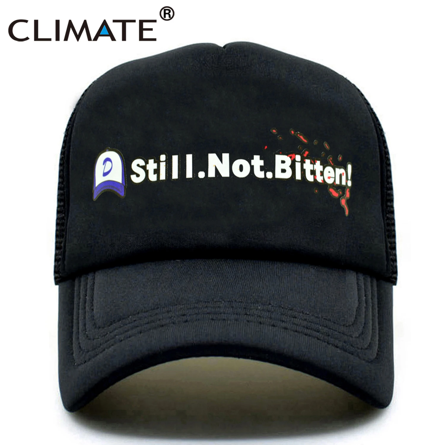 

CLIMATE The Walking Dead Game Clementine Still Not Bitten Caps Clem's Girl Coser Cap Zombie Killer Summer Cool Trucker Caps Hats