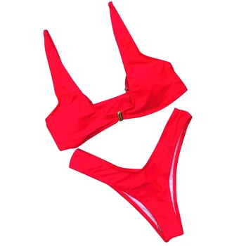 

Summer Women Swimwear Beach Wear Female Low Waist Middle Waist Sexy Two Pieces Bikini Set Bikini Swimwear