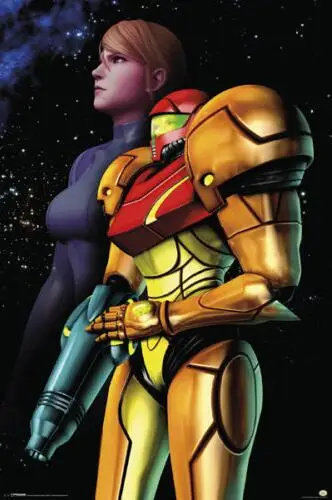 

METROID SAMUS SPACE Silk Poster Wall Decor Room Painting 24X36Inch