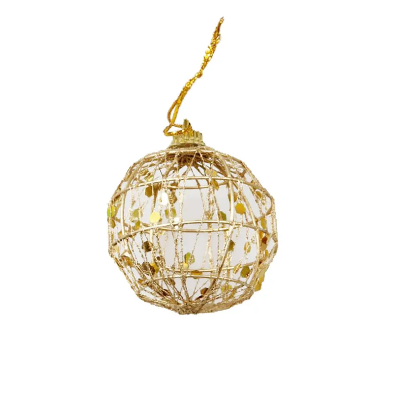 1 set6Pcs Christmas Drop Ornaments Xmas Tree Balls Decoration Baubles Party Wedding Ornament Pretty gold Balls #3o29 (9)
