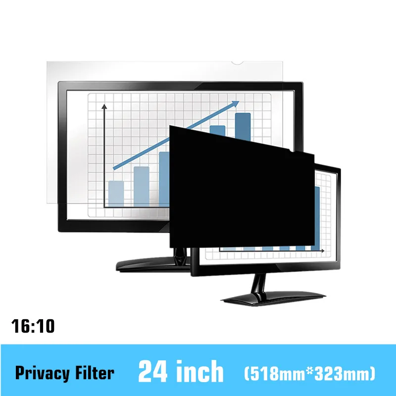 Prix pour 2 PCS/lot 24 pouce Filtre de Confidentialité LCD Écran De Protection film pour Écran Large 16:10 Ordinateur 518mm * 323mm Prix pour 2 PCS/lot 24 pouce Filtre de Confidentialité LCD Écran De Protection film pour Écran Large 16:10 Ordinateur 518mm * 323mm