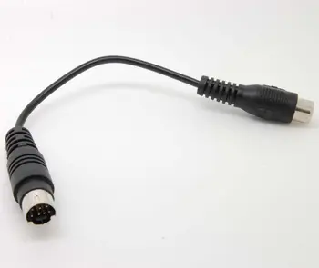 

10pcs 7 PIN S-VIDEO svideo male To AV /TV / RCA Female Cable NEW c85