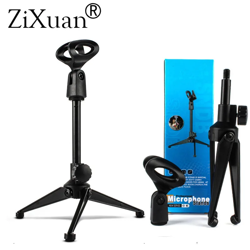 

Professional Desktop Microphone Stands Universal Adjustable Elevatable Microphone Holder Mic Tripod Stand Bracket
