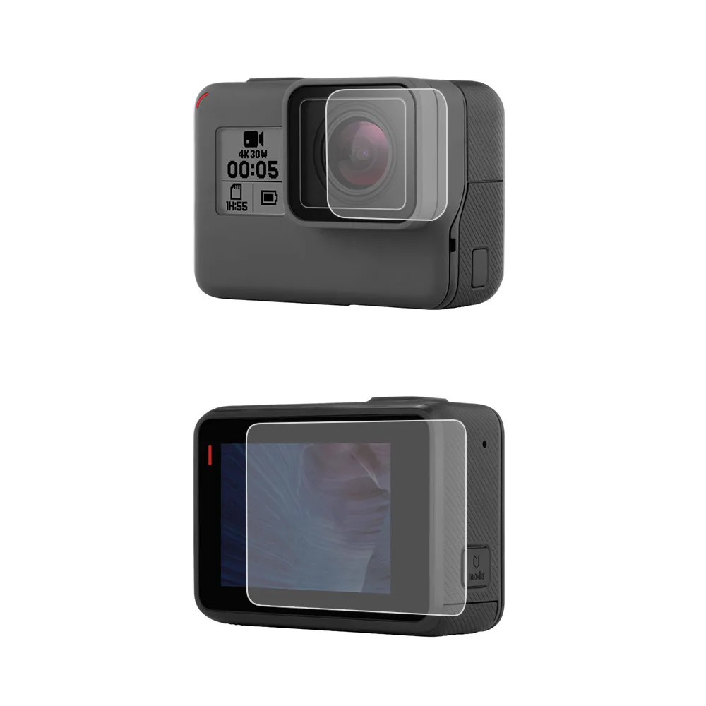 Новое защитное покрытие из закаленного стекла чехол для Go Pro Gopro Hero 5 6 7 Hero5 Hero6 Hero7 крышка объектива камеры ЖК-экран Защитная пленка