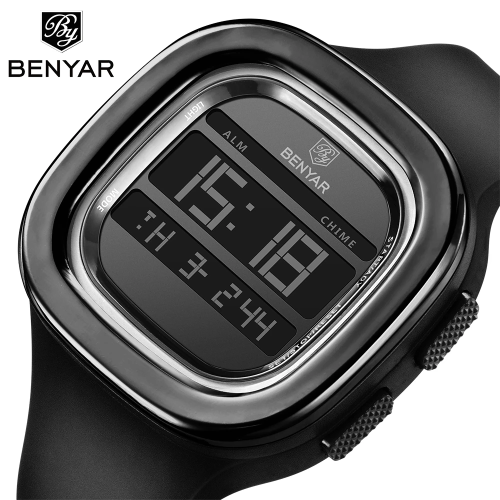 

BENYAR 2018 New Digital Watch Men Luxury Electronic Mens Sport Watches Durable Shockproof Waterproof LED Clock relogio masculino