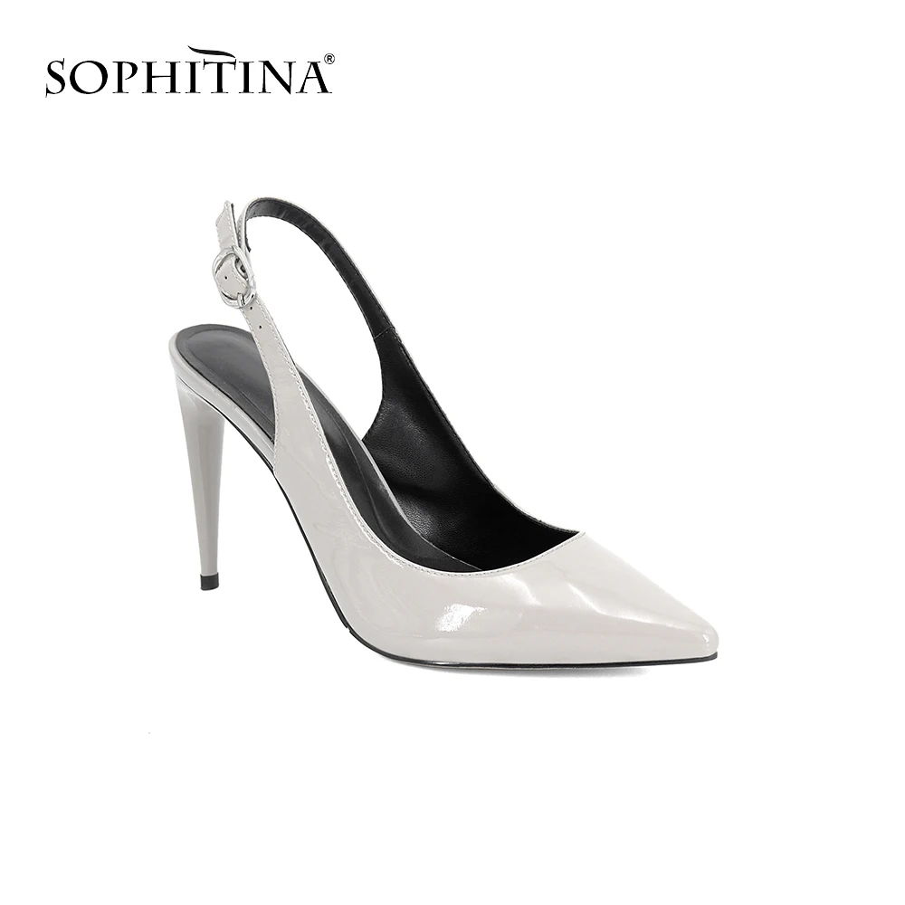 SOPHITINA/Хит 2019г. Высококачественные босоножки из натуральной кожи Модная обувь на