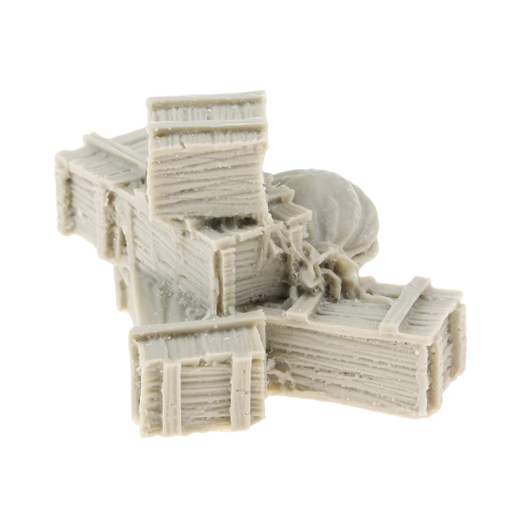 1/35 Resin Figure Resin Boxes and Bags Model  Resin Kit Resin Soldier Scene WWII Soldier Scene Accessories