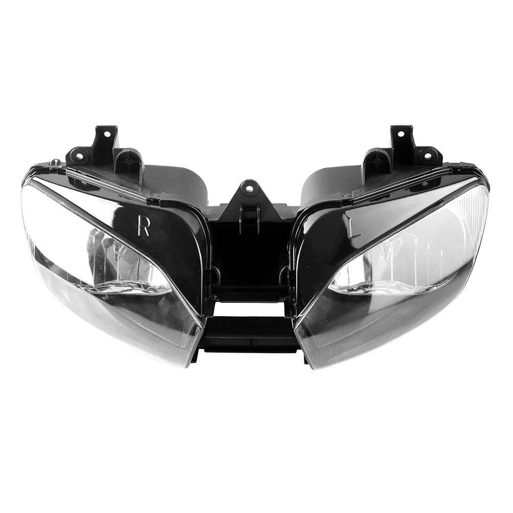 Передняя фара мотоцикла для Yamaha YZF R6 1999 2000 2001 2002, фара мотоцикла, черный цвет