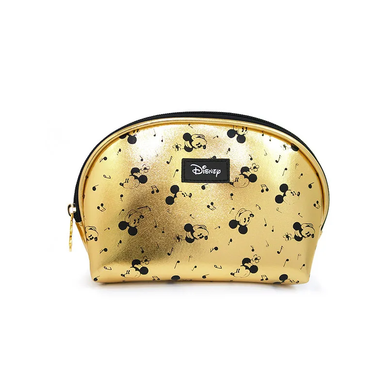 Disney Pu Минни Маус Портативный Косметический макияж сумка многоцелевой хранения монет золотистый кошелек сумочка мультфильм Микки Маус макияж - Цвет: 3