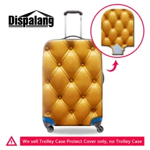 Защитный чехол для багажа с кожаным рисунком, для 18-30 дюймов, чехол на колесиках, эластичное водонепроницаемое покрытие чемодана, аксессуары для путешествий