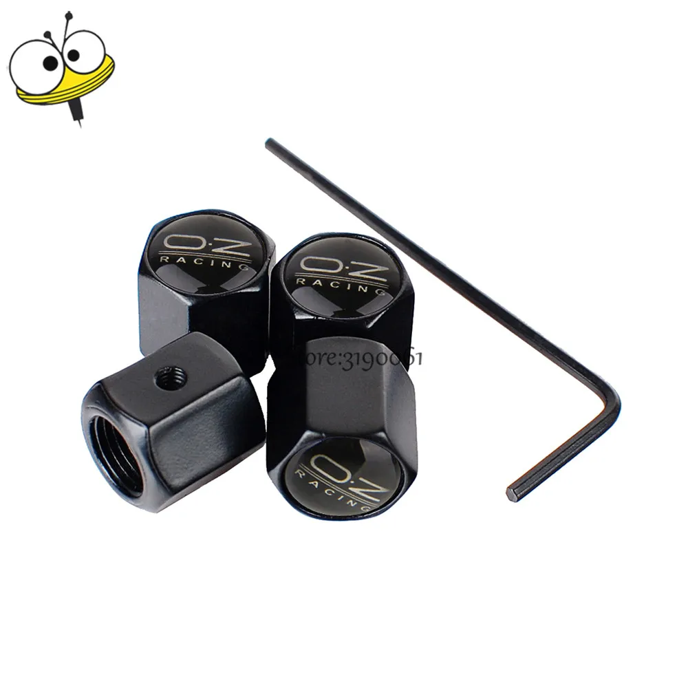 

For OZ Logo Car Styling Wheels Tire Valve Caps For Hyundai IX35 Ford Focus 3 Land Rover Opel Mazda Toyota Volvo SAAB Rim Sticker