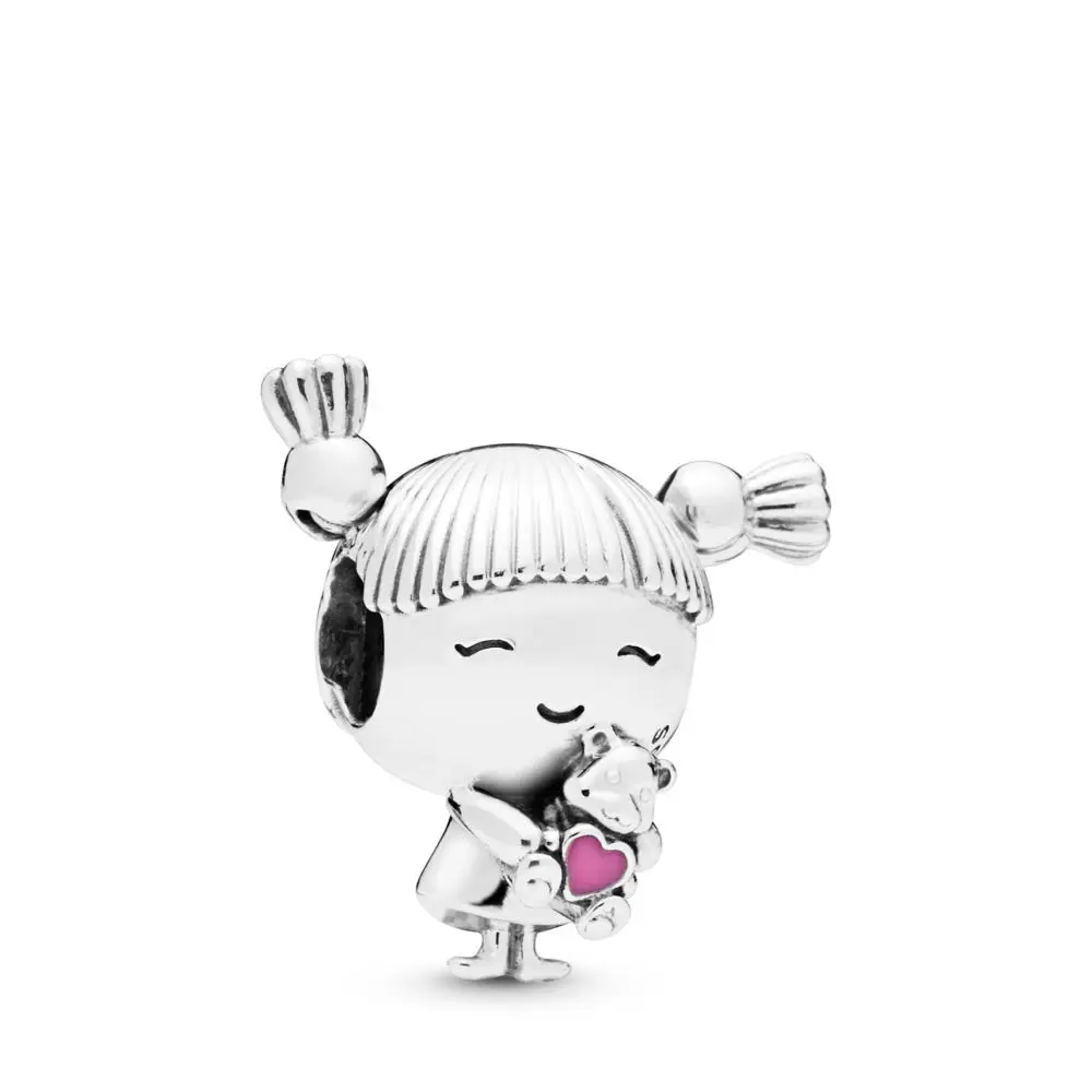 Горячая Распродажа серебряных бусин счастливый мешок Медведь кукла глазурь бусина для 925 оригинальные Пандора очаровательные браслеты и браслеты ювелирные изделия