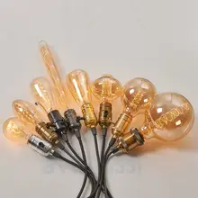 Лампа Эдисона в стиле ретро, винтажная лампочка эдисона, лампа накаливания ST64 G80, лампа накаливания, карбоновая лампа для освещения, Подвесная лампа