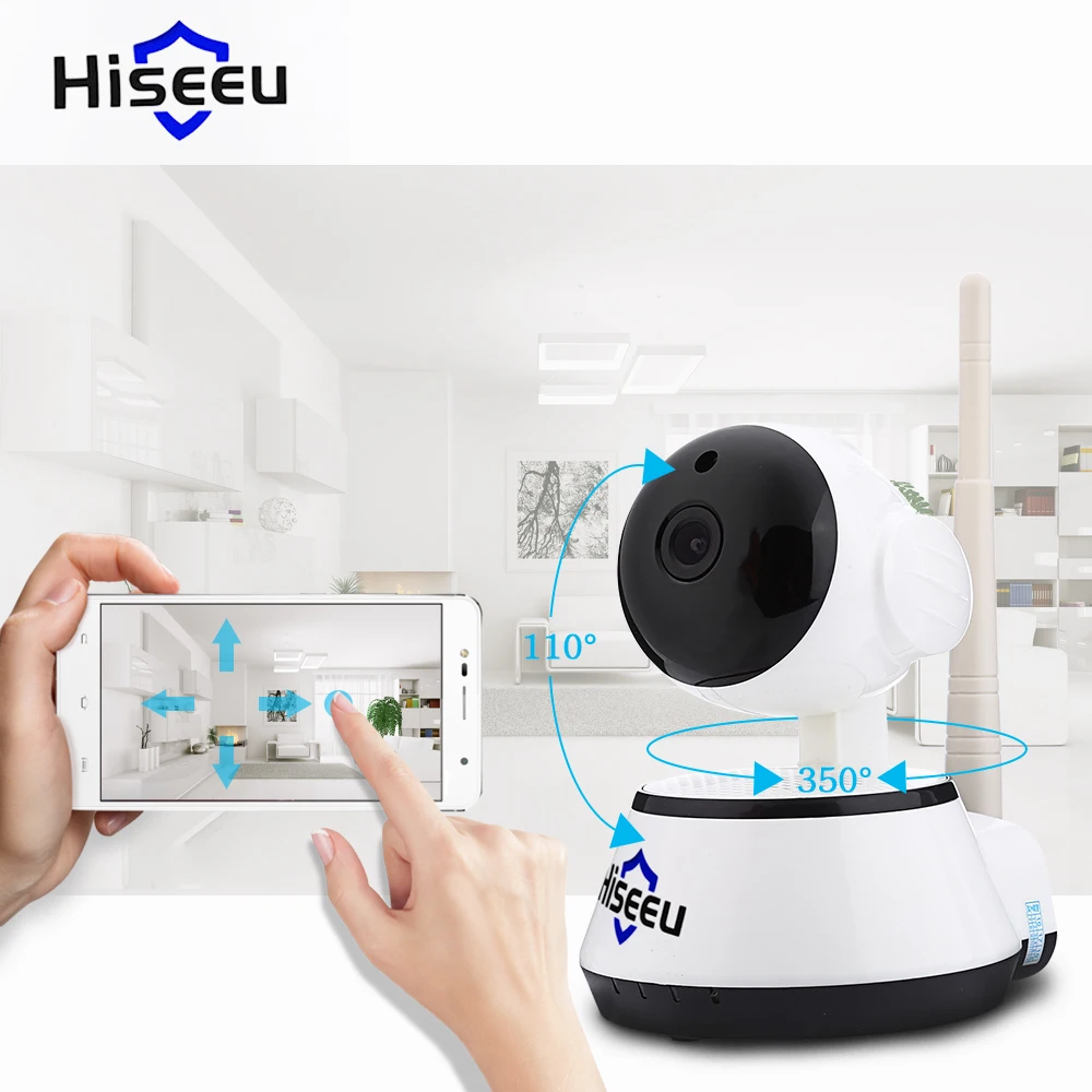 

Hiseeu HSY-FH2E HD 720P WiFi 1.0MP IP Camera Motion Detection Night Vision Mini Rotatable IR-Cut Pan/Tilt with 2-Way Audio CCTV