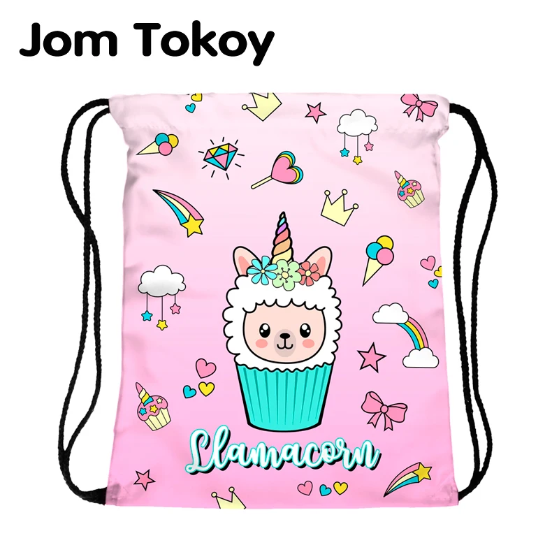 

JomTokoy New Fashion Women Backpack Alpaca Printing Travel Softback Women Mochila School Bag skd27142