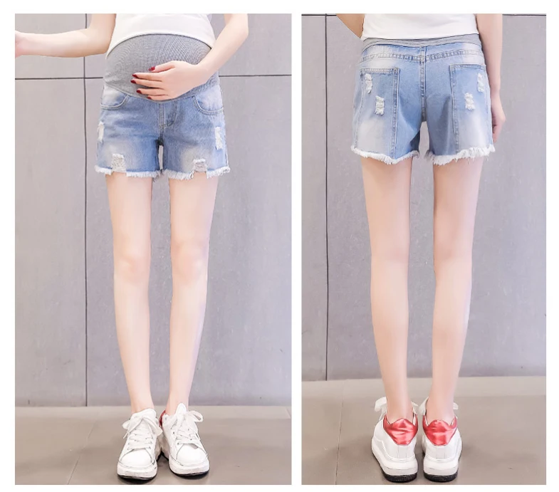 Spring Summer Maternity Short Pants Pregnancy Shorts Pregnant Jeans Maternity Shorts Autumn Belly Denim Pants Loose M/L/XL/XXL