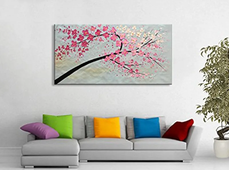 Home-Decor-Wall-Art-Pictures-Hand-painted-Abstract-Flower-Oil-Paintings-on-Canvas-Large-Knife-Acrylic (2)