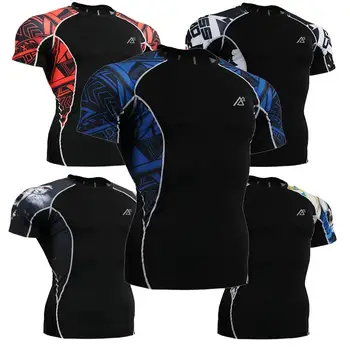 

Life on track Mens Multi Function Men'S Short Sleeve Crew Neck Athletic Clothe Fitness Running Shirts Sports Jersey Design Top