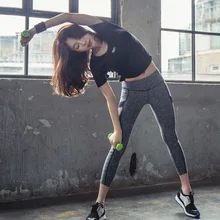 2017yoga set women sports bra Sexy push up Gym Breathable Fitness Clothes Workout Dance clothes sport