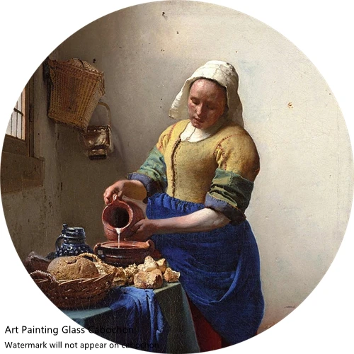 20 шт 12~ 40 мм художника Johannes Vermeer художественная коллекция картин леди письма стекло кабошон DIY ювелирных изделий - Цвет: Z-G7548-15