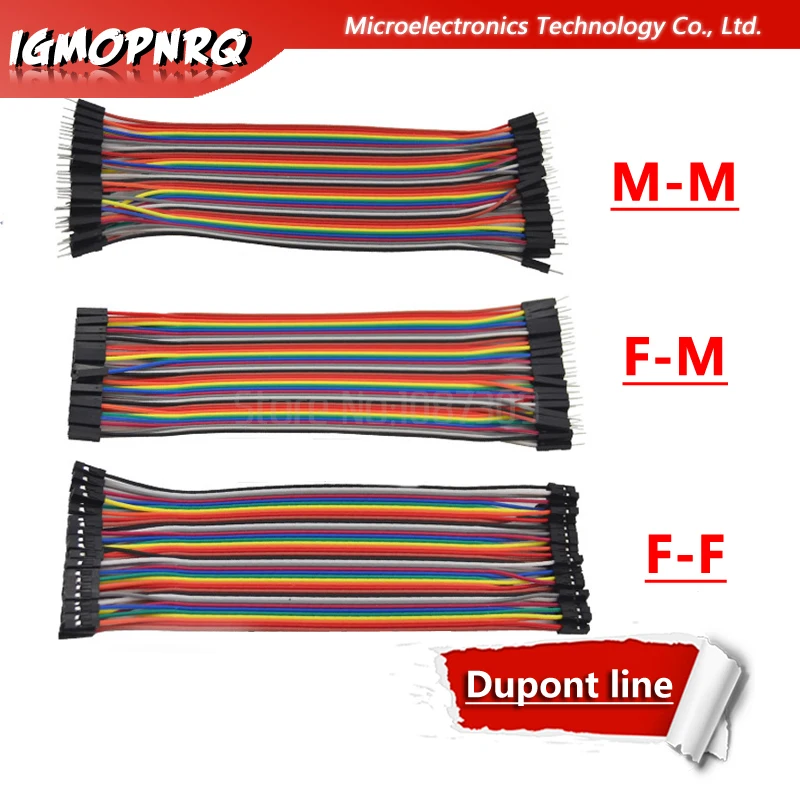 

Dupont Line 120pcs 20cm Male to Male + Female to Male and Female to Female Wire Dupont Cable for DIY KIT