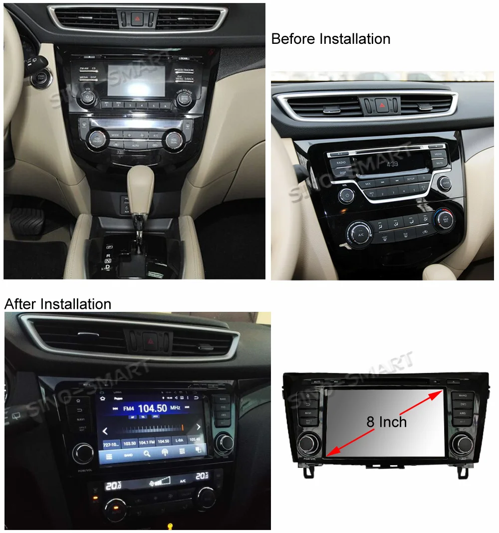 Discount SINOSMART Android 9.0 4G RAM 8 core CPU Car DVD GPS Player for Nissan Qashqai/X-Trail 2013-2018 7 Discount SINOSMART Android 9.0 4G RAM 8 core CPU Car DVD GPS Player for Nissan Qashqai/X-Trail 2013-2018 7