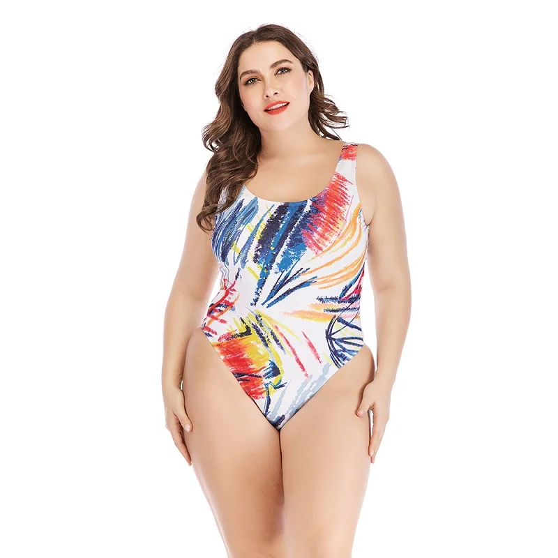 Женский купальный костюм с принтом Maillot De Bain большой сексуальный пляжный