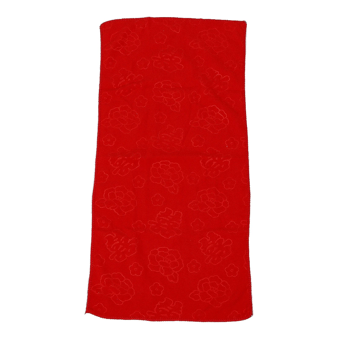 Red Chinese Style Pyrographic Cotton Bath Towel Bathroom Wedding Gift