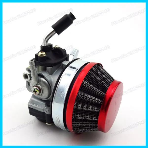 Racing Carb Carburetor with 60mm red air filter for 50cc 60cc 66cc 80cc Bicycle 2 stroke Gas Motorized Bike | Автомобили и