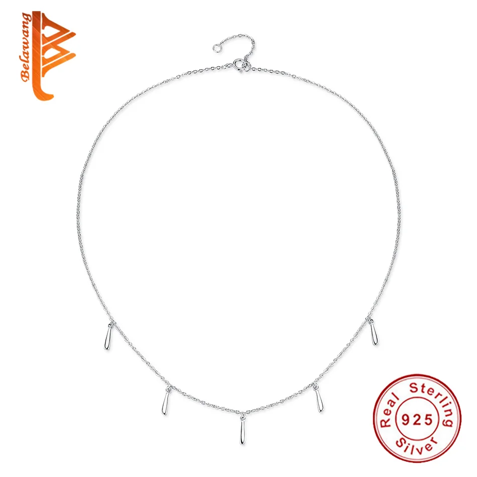 

Simple Style Dainty 925 Steling Silver Chain Choker Necklace for Women Necklaces Pendants Jewelry
